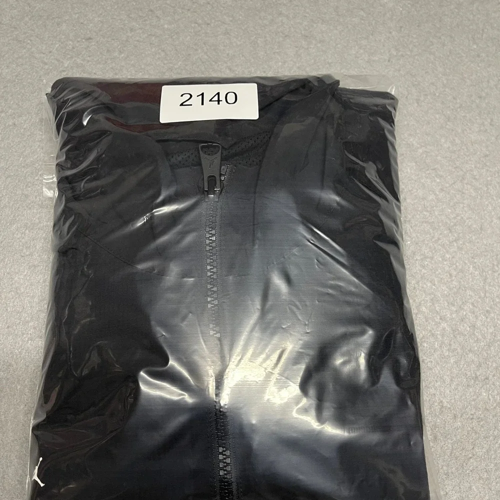 Jordan Jacket Men Medium Black 23Engineered Mesh Ripstop Windbreaker Nike SAMPLE